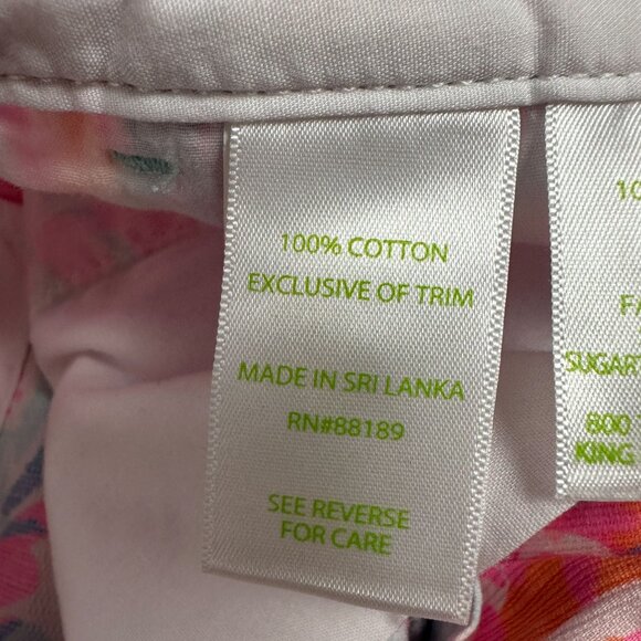 Lilly Pulitzer Buttercup Short Size 4 Scallop Hem Vibrant Print Womens Shorts - Picture 4 of 8